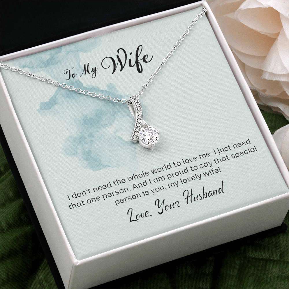 Gift Necklace For Wife, Alluring Beauty Necklace Gift, Birthday Necklace For Wife, Anniversary Gift Necklace For Wife