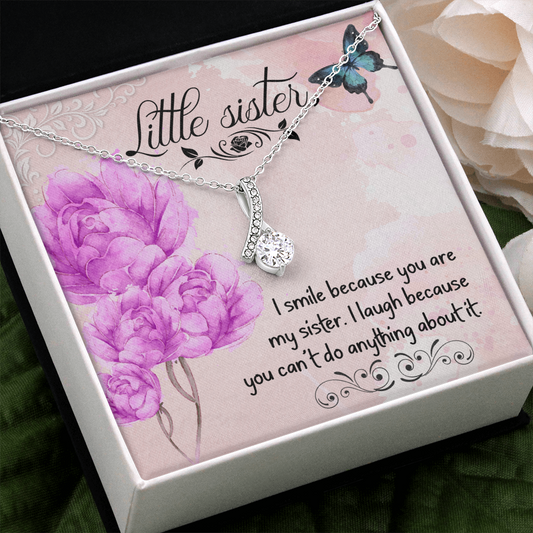 To My Loving Sister, Gift Necklace For Sister, Birthday Gift Necklace For Sister, Gift Necklace From Brother, Sister