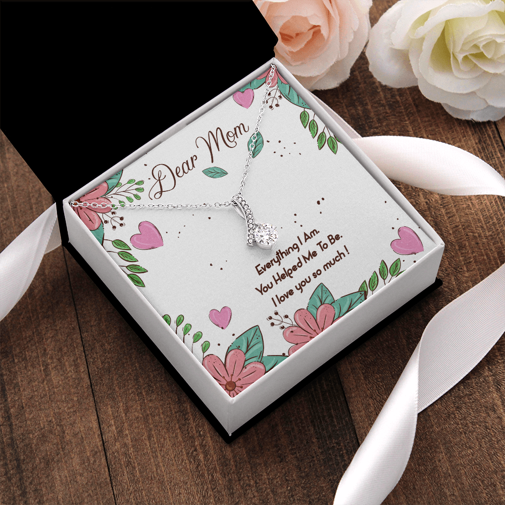 Necklace Gift for Mom -Message Card Birthday Gifts for Best Mom - Jewelry Mom Gifts for Mothers Day