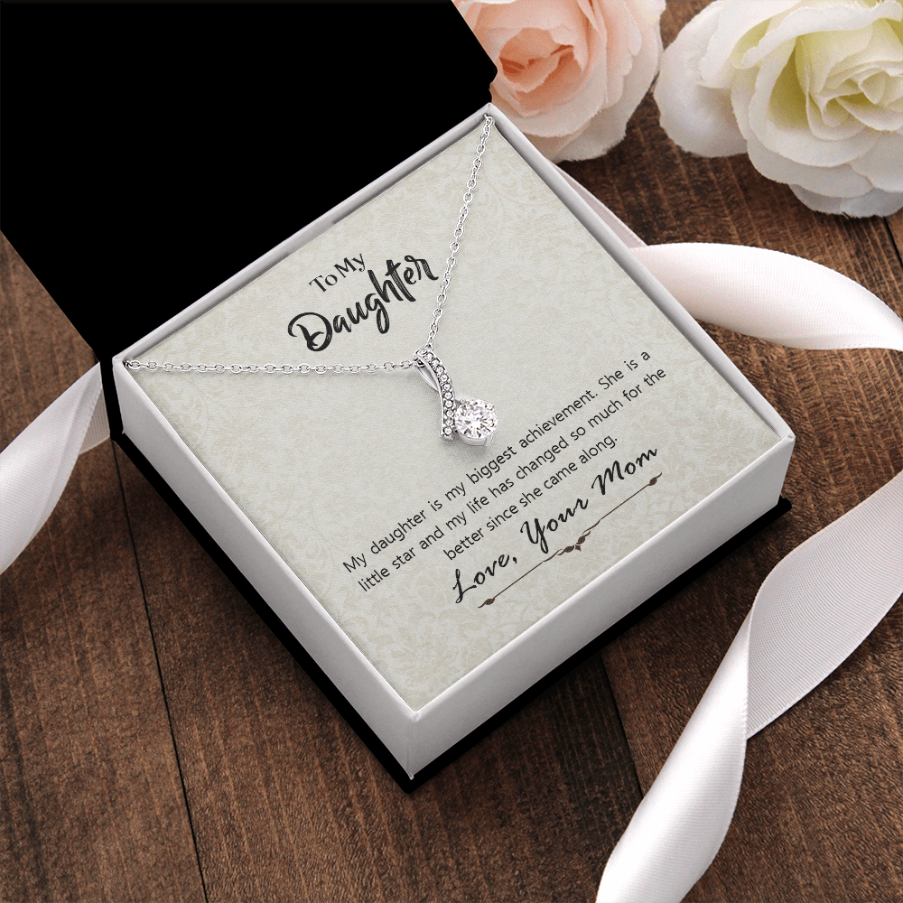 To My Daughter Gift Necklace, Daughter Appreciation Gift Necklace, Daughter Birthday Gift Necklace, Gift Necklace From Mother