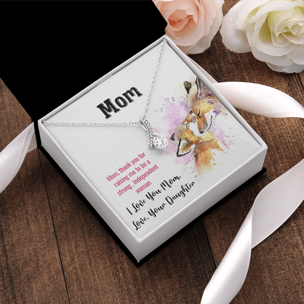 Mom, Strongest woman In The World, Mothers Gift From Daughter, Mothers Birthday Gift Necklace, Mothers Day Gift, Moms Gift