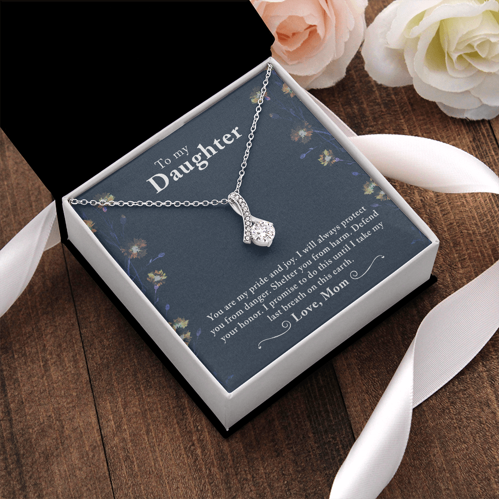 You Are My Pride, Daughter Gift Necklace, Birthday Gift Necklace For Daughter, Daughter appreciation Gift Necklace, Necklace From Mom