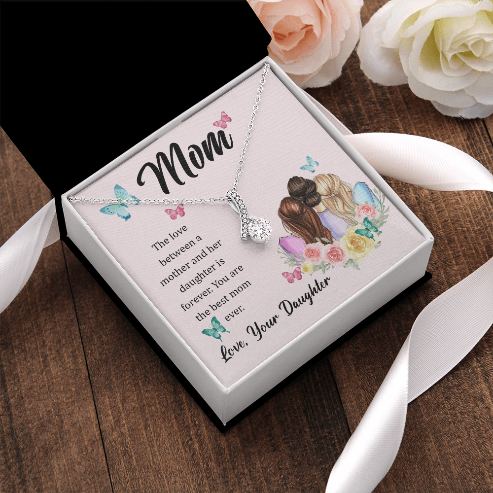 Necklace Gift To Loving Mother From Daughter, Birthday Gift Necklace From Daughter, Mothers Day Gift Necklace, Gift Necklace From Daughter