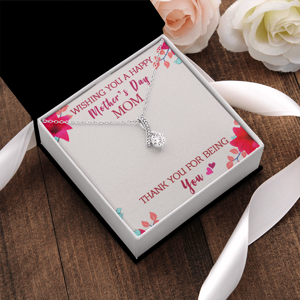 Thank You For Being You, Mothers Day Gift Necklace, Gift Necklace For Mother, Gift From Son, Daughter, Moms Gift
