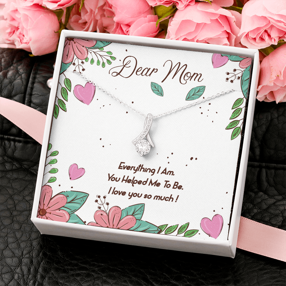 Necklace Gift for Mom -Message Card Birthday Gifts for Best Mom - Jewelry Mom Gifts for Mothers Day