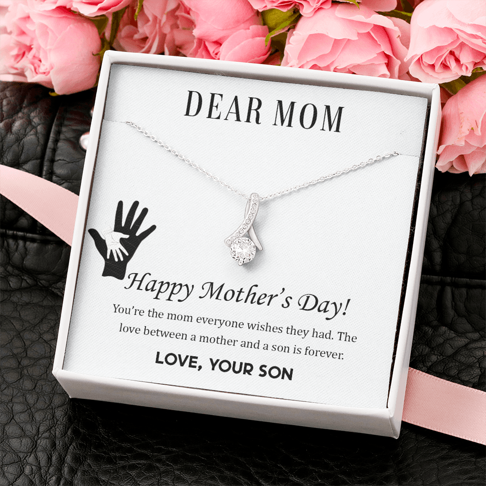 Mothers Day Gift Necklace For Dear Mom, Gift Necklace From Loving Son, Son's Gift, Gift To mom, Happy Mothers Day