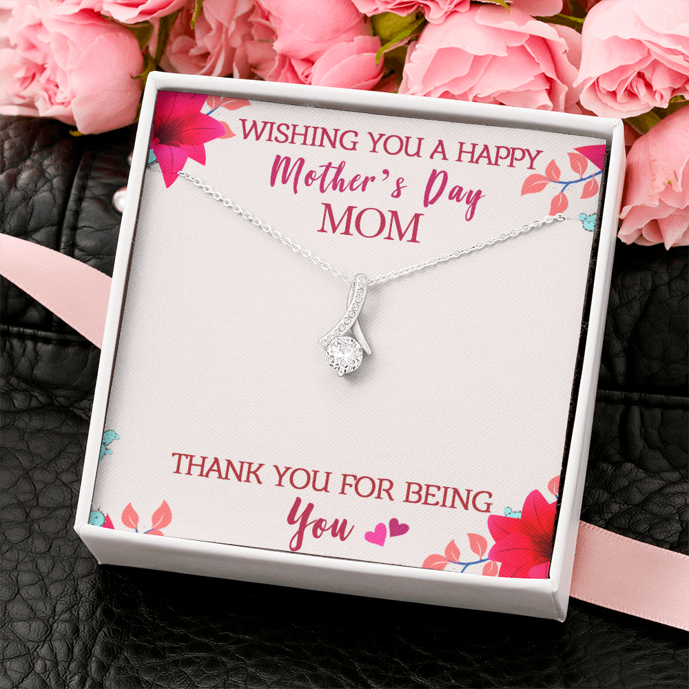 Thank You For Being You, Mothers Day Gift Necklace, Gift Necklace For Mother, Gift From Son, Daughter, Moms Gift