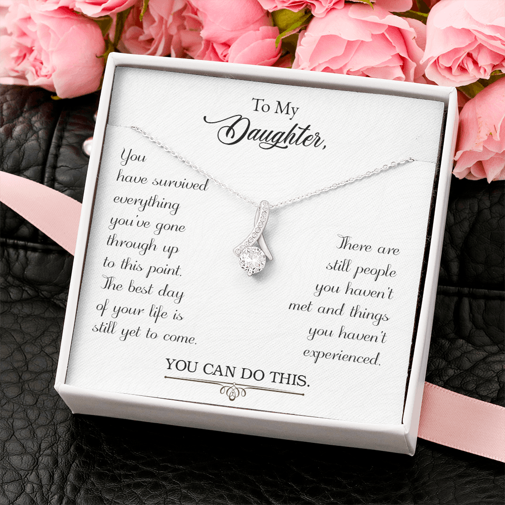 To My Daughter Gift Necklace, Birthday Gift Necklace For Daughter, Gift For Loving Daughter, Necklace Gift From Dad, Mom