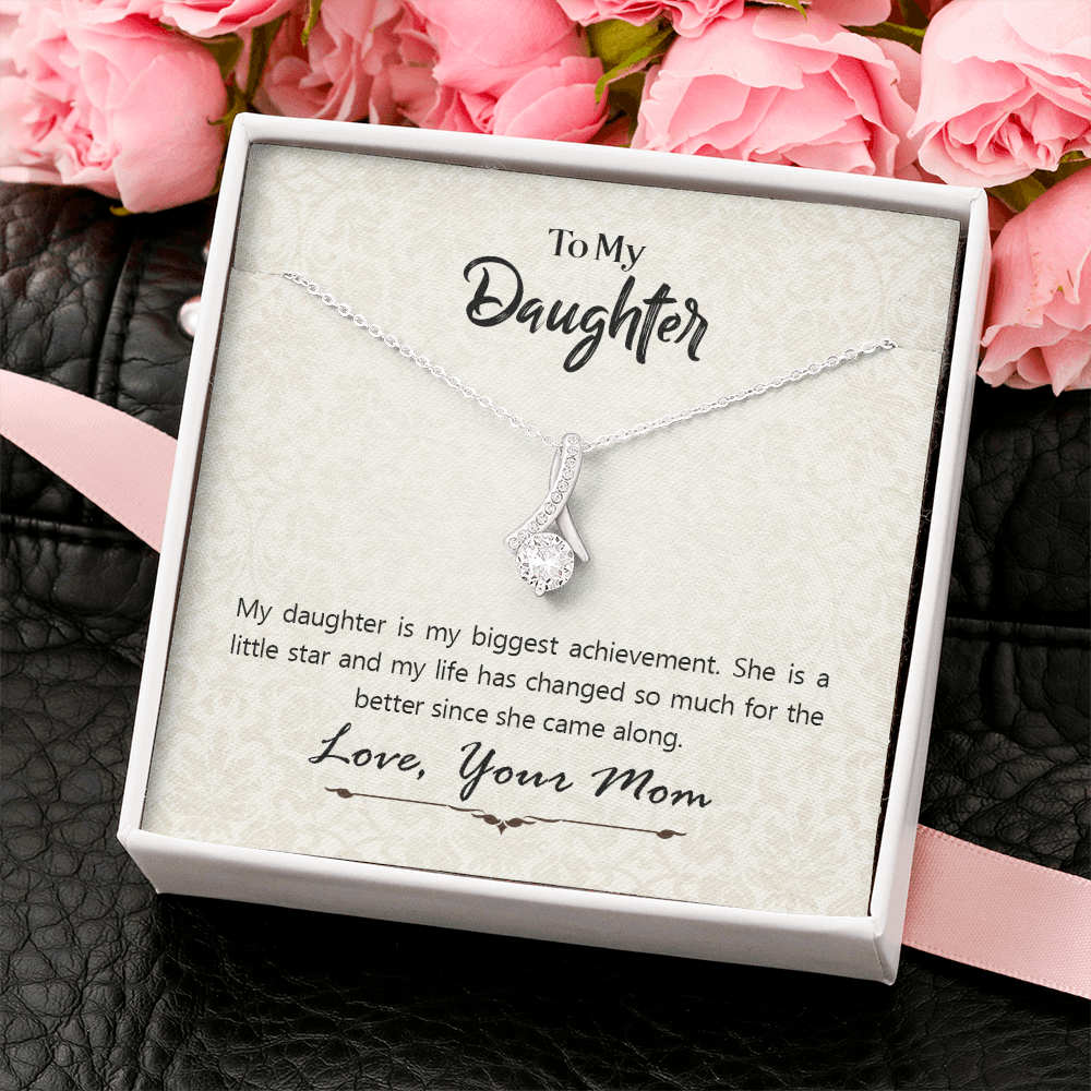 To My Daughter Gift Necklace, Daughter Appreciation Gift Necklace, Daughter Birthday Gift Necklace, Gift Necklace From Mother