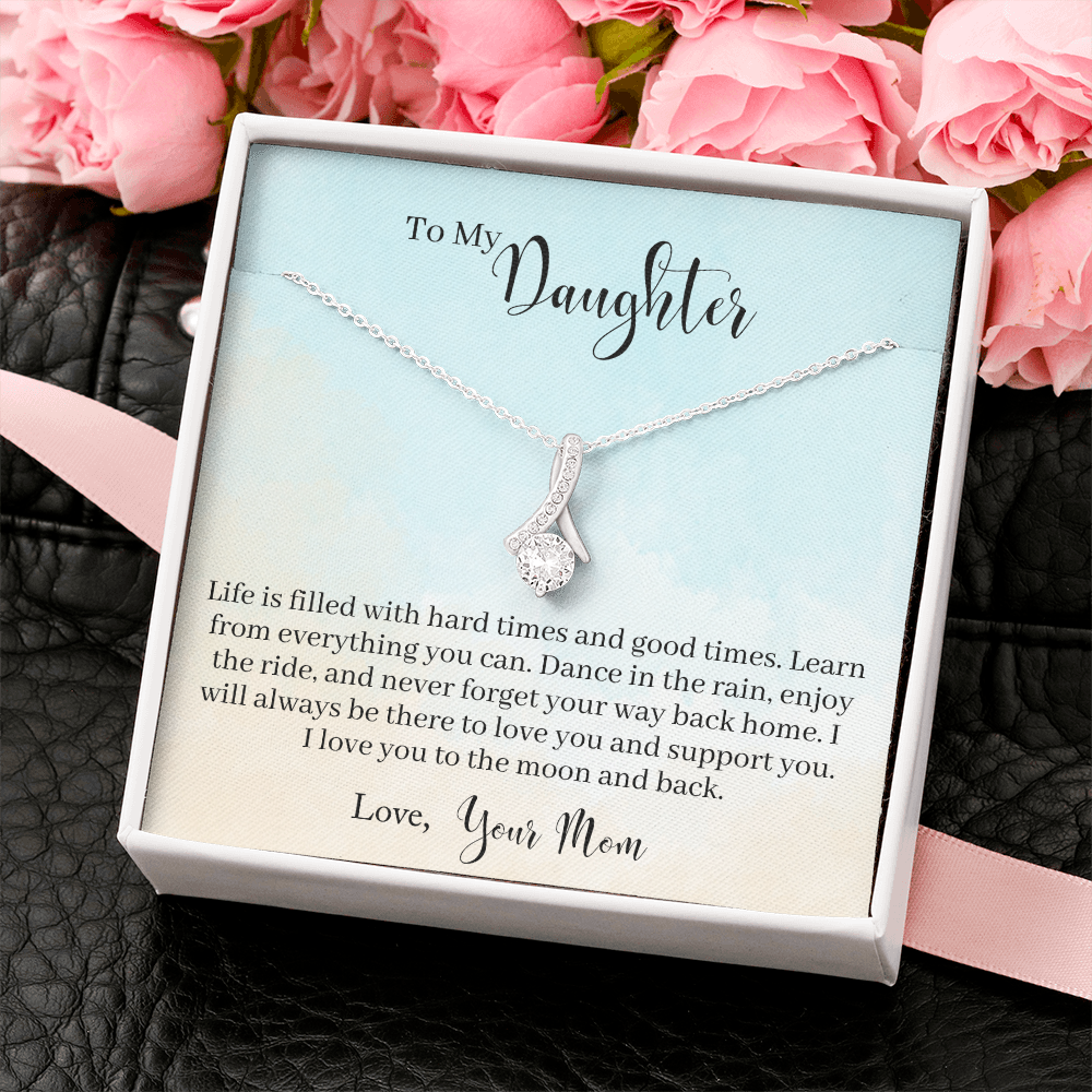 Daughter Gift Necklace, Birthday Gift Necklace For Daughter, Gift Necklace From Mom, Mother, Loving Daughter Gift Necklace, Appreciation Gift Necklace