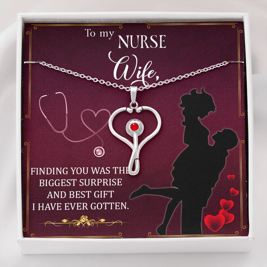To My Nurse Gift Necklace, Gift Necklace For Wife, Birthday Gift Necklace For Wife, Anniversary Gift necklace For Wife From Husband