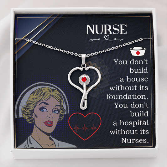 Nurse Appreciation Gift Necklace, Nurse Gift Necklace, Appreciation Gift For Nurses, Nurse Birthday Gift Necklace, Nurse Wife Gift Necklace