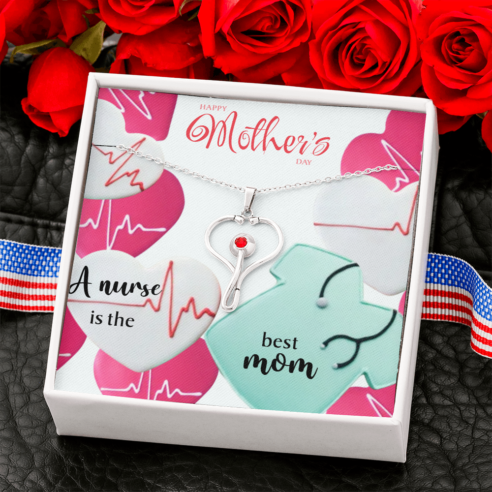 Nurse Mom Gift Necklace, Nurse Gift Necklace, Mothers Day Gift Necklace, Mothers Birthday Gift Necklace, Nurse Mom Gift Necklace
