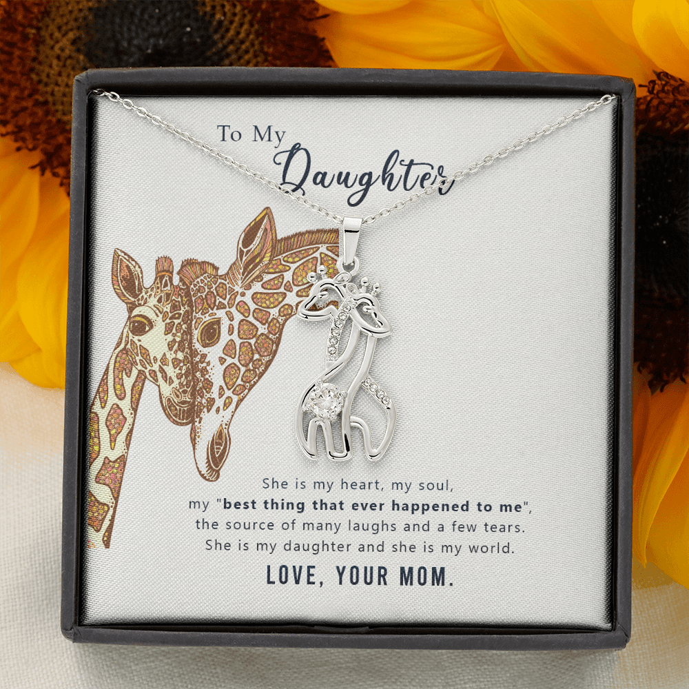 My Heart My Soul, Gift Necklace From Mom, Gift Necklace For Daughter, Birthday Gift Necklace For Daughter, Daughter Appreciation Gift Necklace