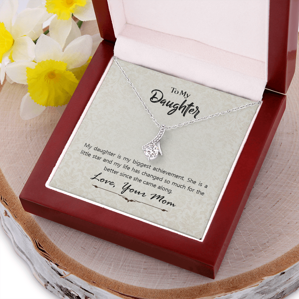 To My Daughter Gift Necklace, Daughter Appreciation Gift Necklace, Daughter Birthday Gift Necklace, Gift Necklace From Mother