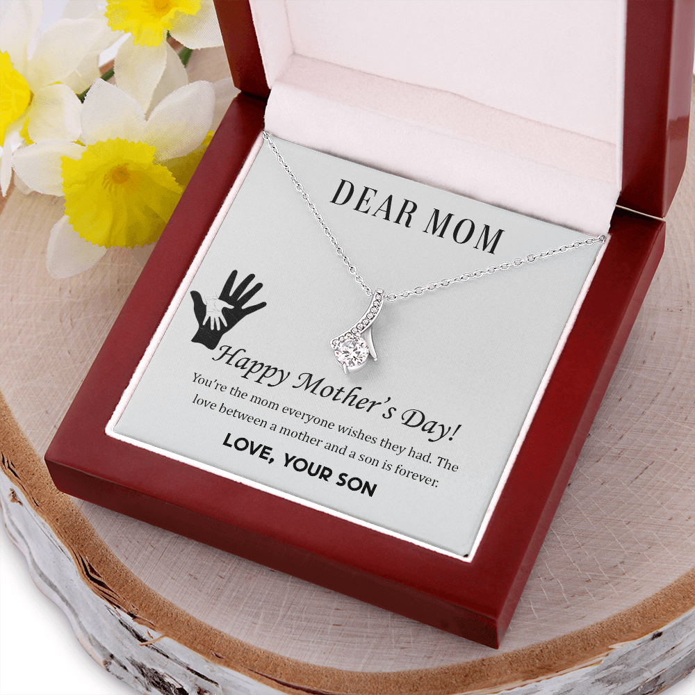 Mothers Day Gift Necklace For Dear Mom, Gift Necklace From Loving Son, Son's Gift, Gift To mom, Happy Mothers Day