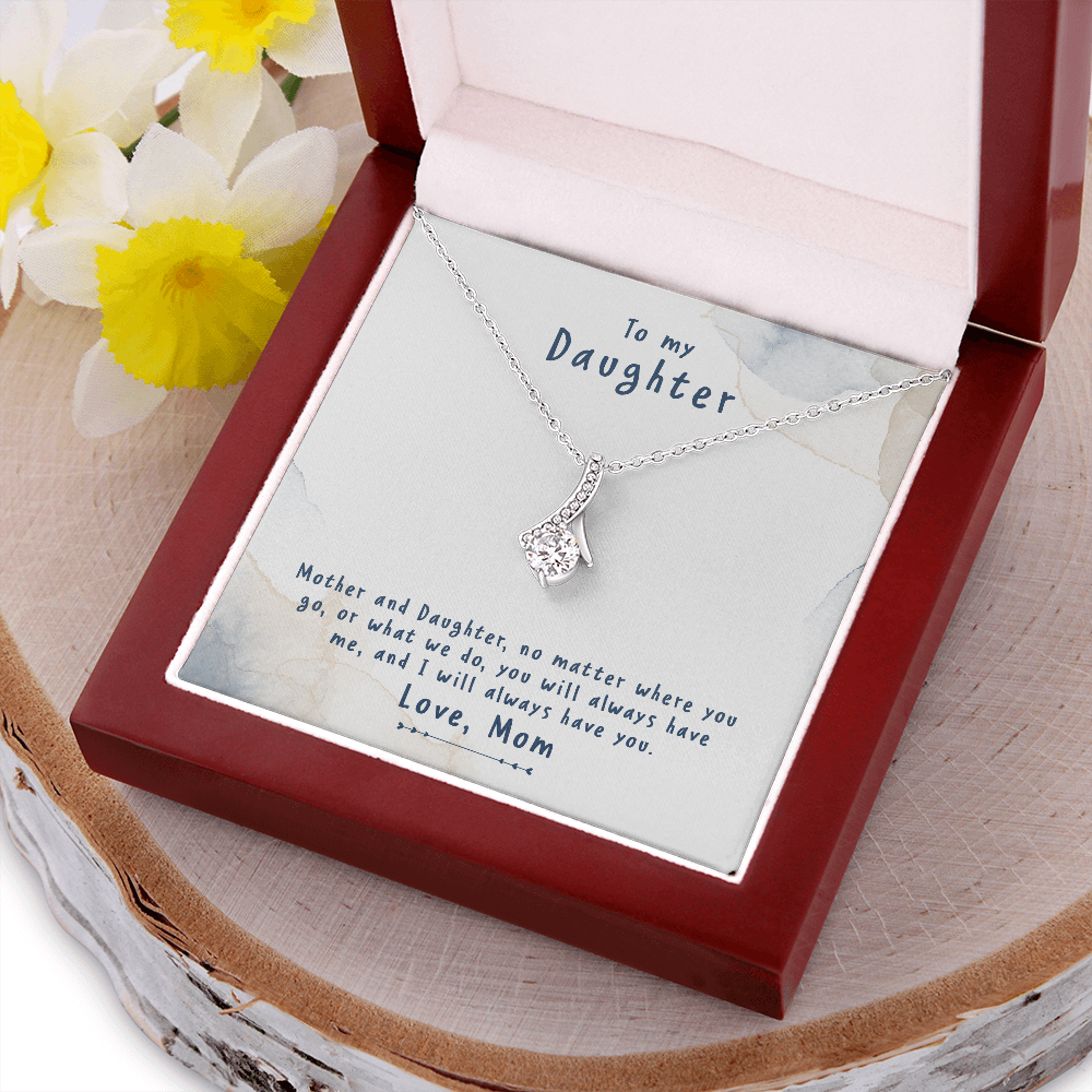 Daughter Gift necklace, Birthday gift Necklace from Mom, appreciation gift Necklace from Mother, Necklace For Daughter