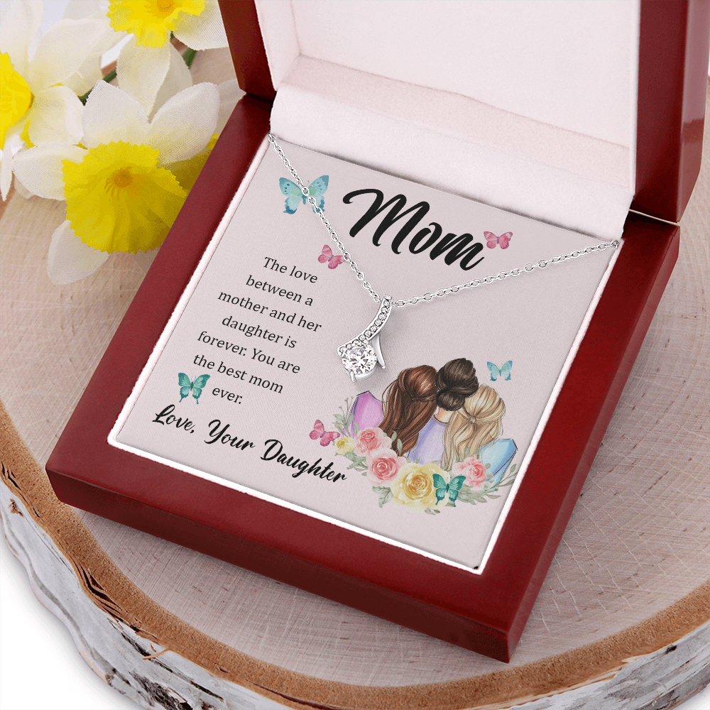 Necklace Gift To Loving Mother From Daughter, Birthday Gift Necklace From Daughter, Mothers Day Gift Necklace, Gift Necklace From Daughter