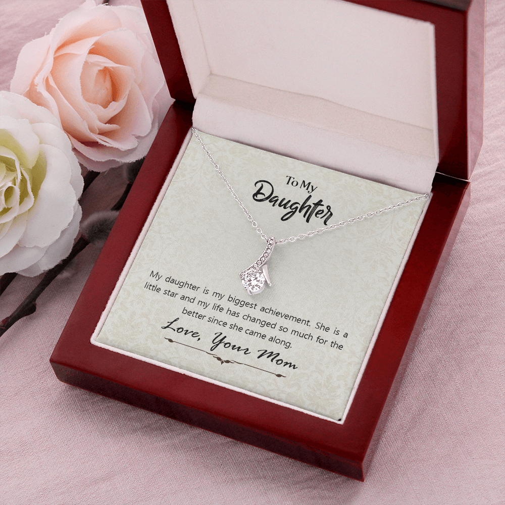 To My Daughter Gift Necklace, Daughter Appreciation Gift Necklace, Daughter Birthday Gift Necklace, Gift Necklace From Mother
