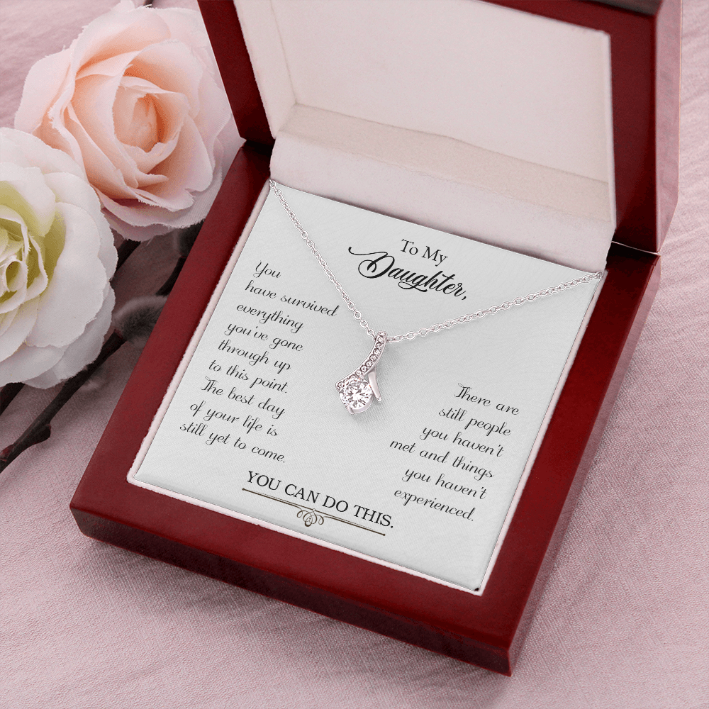 To My Daughter Gift Necklace, Birthday Gift Necklace For Daughter, Gift For Loving Daughter, Necklace Gift From Dad, Mom