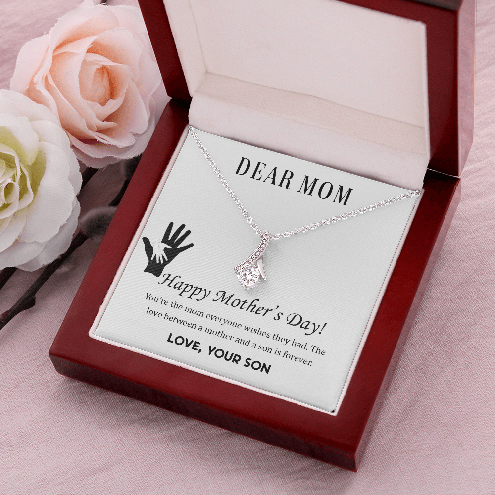 Mothers Day Gift Necklace For Dear Mom, Gift Necklace From Loving Son, Son's Gift, Gift To mom, Happy Mothers Day