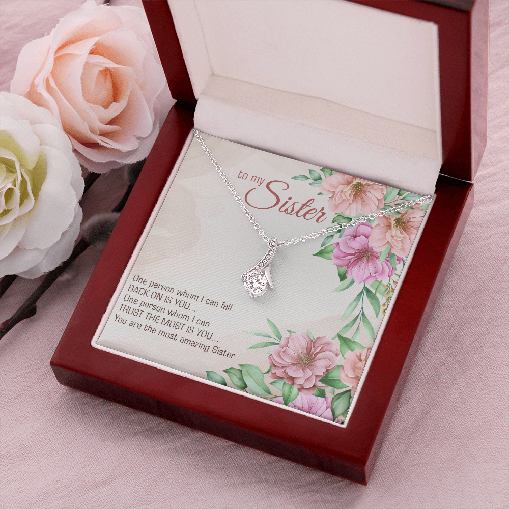 To My Sister Gift Necklace, Alluring Necklace, Birthday Gift Necklace For Sister, Gift Necklace From Brother , Sister