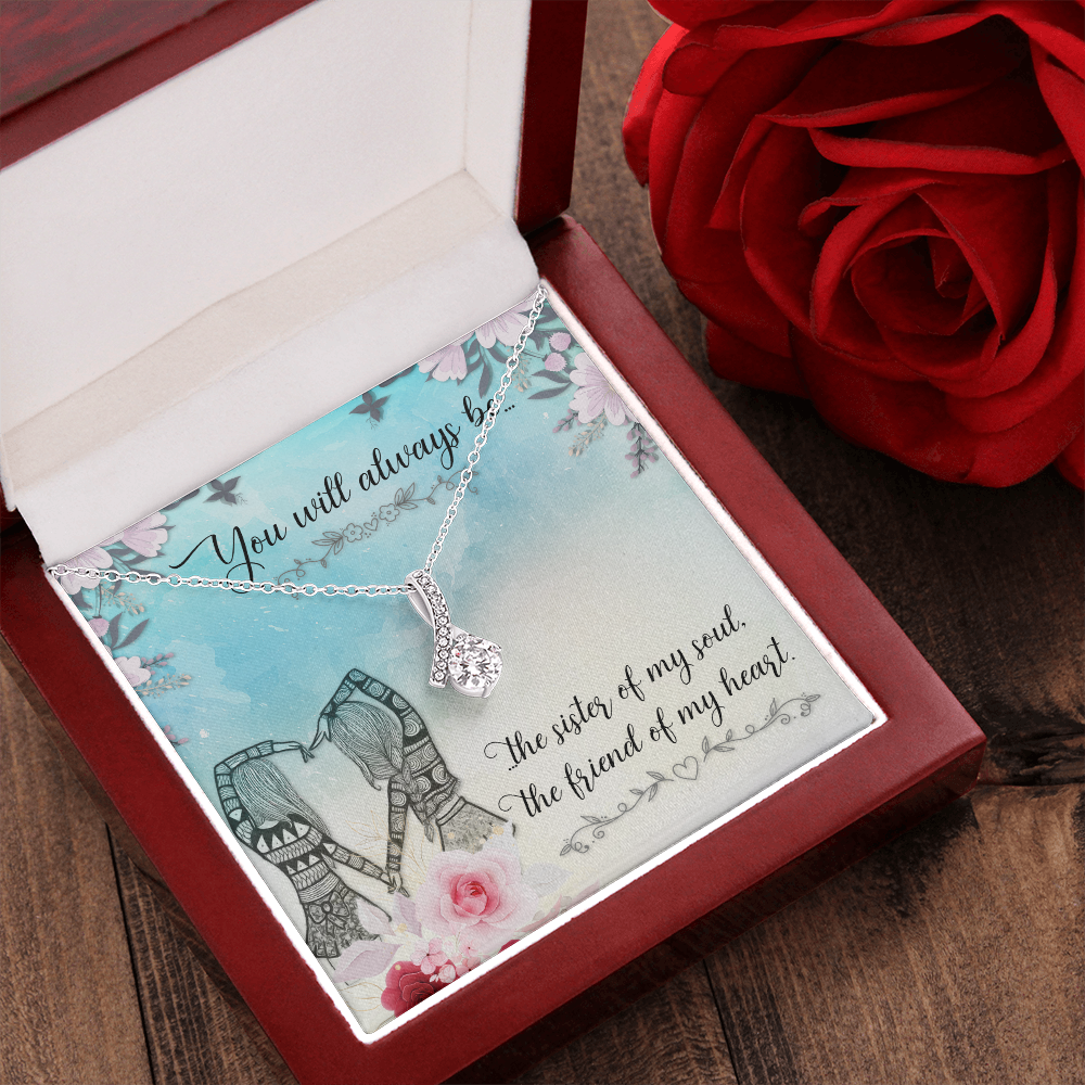 Gift Necklace To Sister From Loving sister, Birthday Gift Necklace For Sister, Gift Necklace From sister, Christmas Gift Necklace