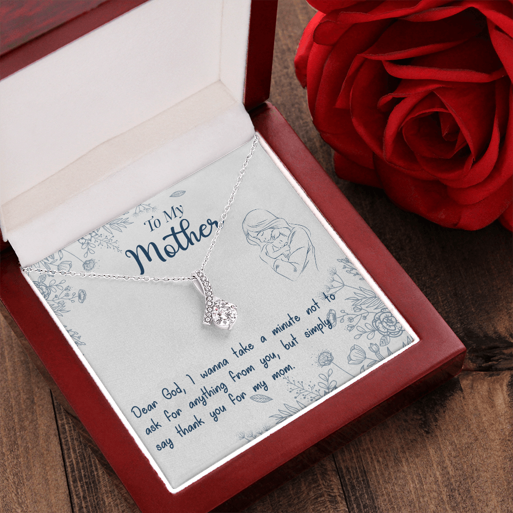 Thank You Mom, Mothers Birthday Gift Necklace, Gift From Son, Daughter, Mothers Day Gift Necklace, Moms Birthday Gift