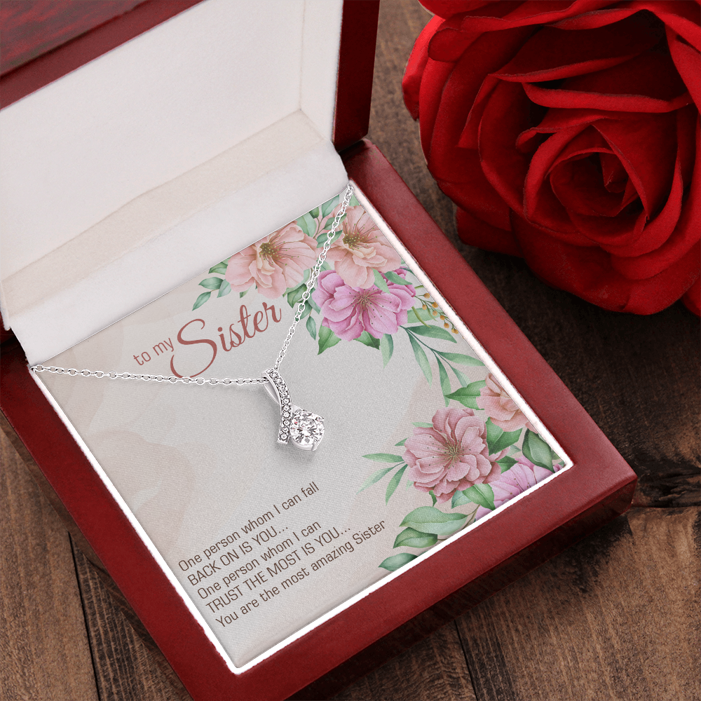 To My Sister Gift Necklace, Alluring Necklace, Birthday Gift Necklace For Sister, Gift Necklace From Brother , Sister