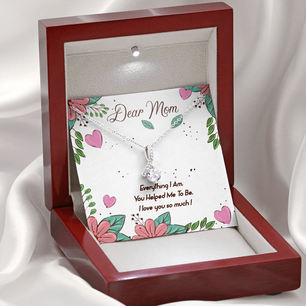 Necklace Gift for Mom -Message Card Birthday Gifts for Best Mom - Jewelry Mom Gifts for Mothers Day