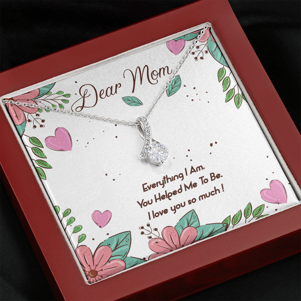 Necklace Gift for Mom -Message Card Birthday Gifts for Best Mom - Jewelry Mom Gifts for Mothers Day