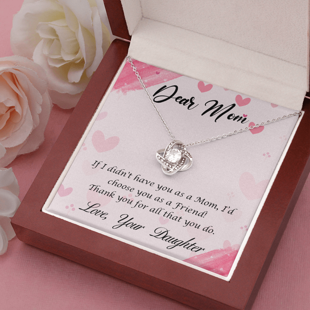 Moms Gift Necklace, Mother Day Gift Necklace From Daughter, Birthday Gift Necklace For Mom, Gift from Loving Daughter