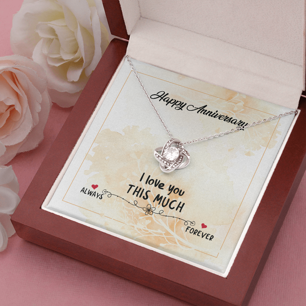 Anniversary Gift Necklace For Wife,Love You Forever And Always, Wedding Anniversary Gift Necklace, Gift For Wife, From Husband
