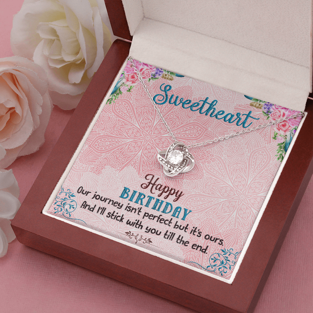 Happy Birthday Sweetheart, Birthday Gift Necklace for Mom ,Daughter, Gift Necklace From Dad, Son, Birthday Necklace Gift