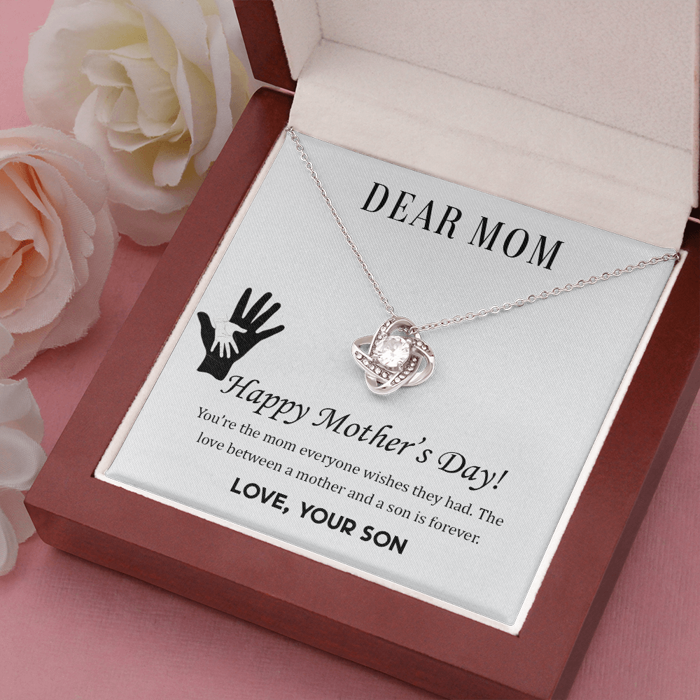 Love Between Mother And Son Forever, Mother Day Gift Necklace From Son, Loving Son Gift Necklace For Mom, Moms Gift For Mothers Day