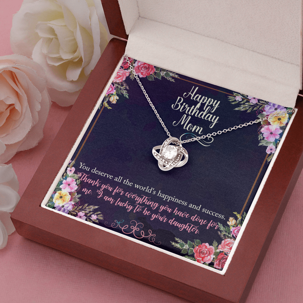 Birthday Gift Necklace For Mother, Gift Necklace From Daughter, Moms gift for Birthday, Thank you Mom
