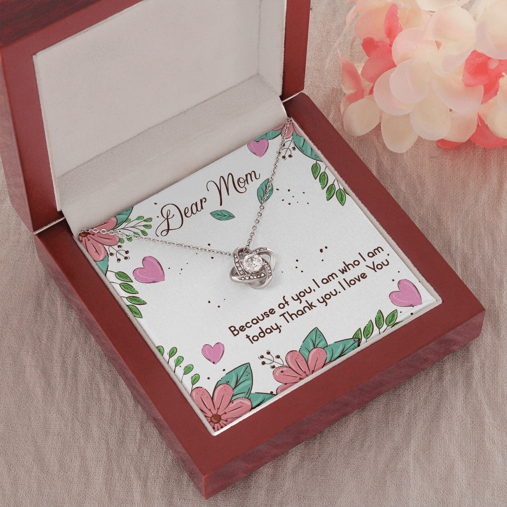 Mom Birthday Gift Necklace, Dear Mom, Mothers Day Gift Necklace, Gift From Son, Daughter, Love You Mom, Gift Necklace For Mom