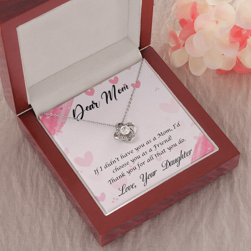Moms Gift Necklace, Mother Day Gift Necklace From Daughter, Birthday Gift Necklace For Mom, Gift from Loving Daughter