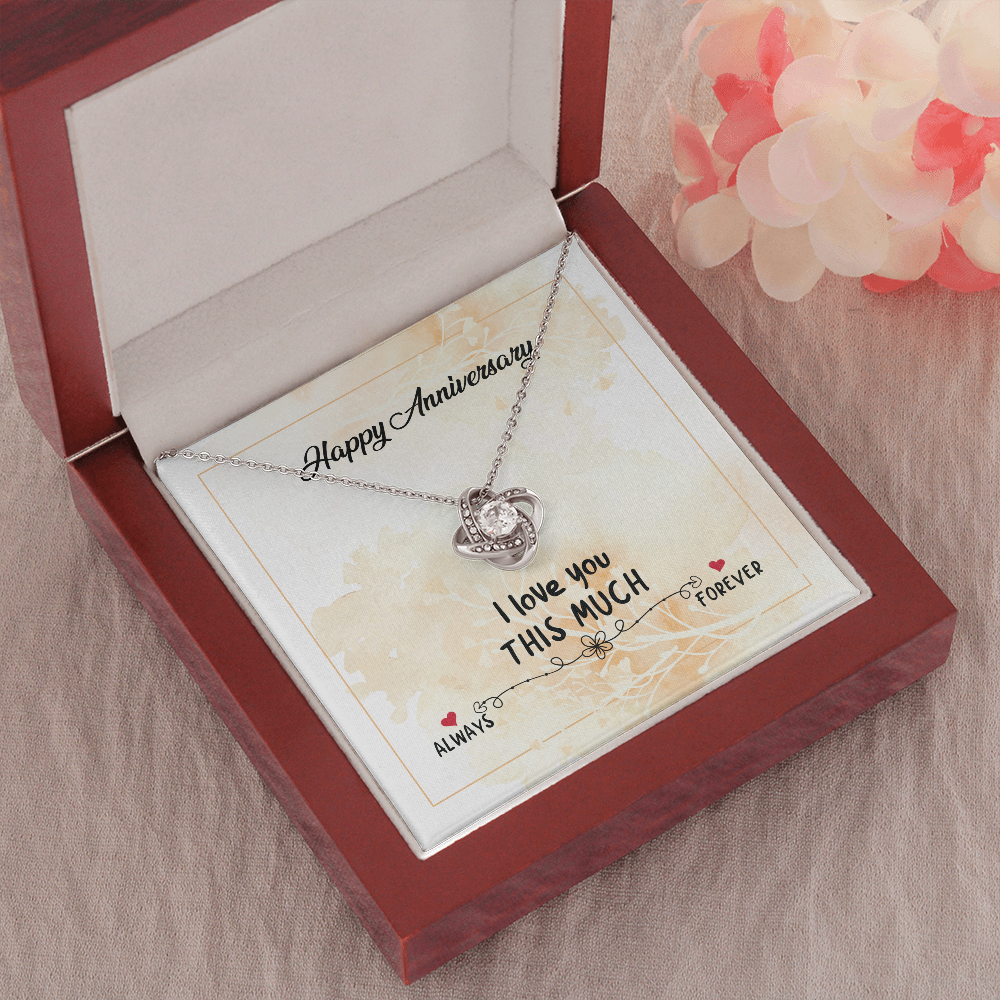Anniversary Gift Necklace For Wife,Love You Forever And Always, Wedding Anniversary Gift Necklace, Gift For Wife, From Husband