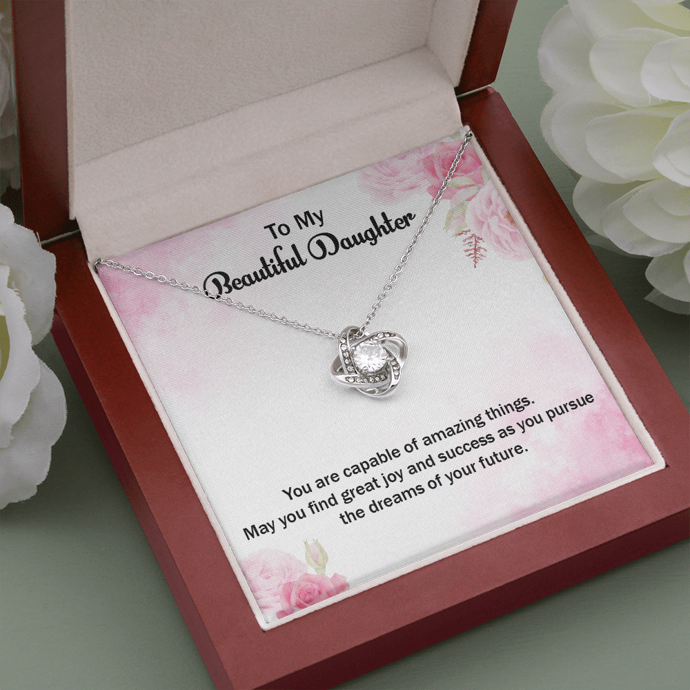 Daughter Appreciation Gift Necklace, Daughter Gift Necklace, Birthday Gift Necklace For Daughter, Gift From Dad, Mom