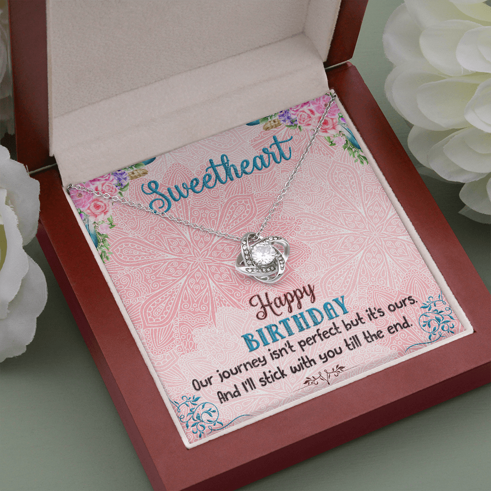 Happy Birthday Sweetheart, Birthday Gift Necklace for Mom ,Daughter, Gift Necklace From Dad, Son, Birthday Necklace Gift