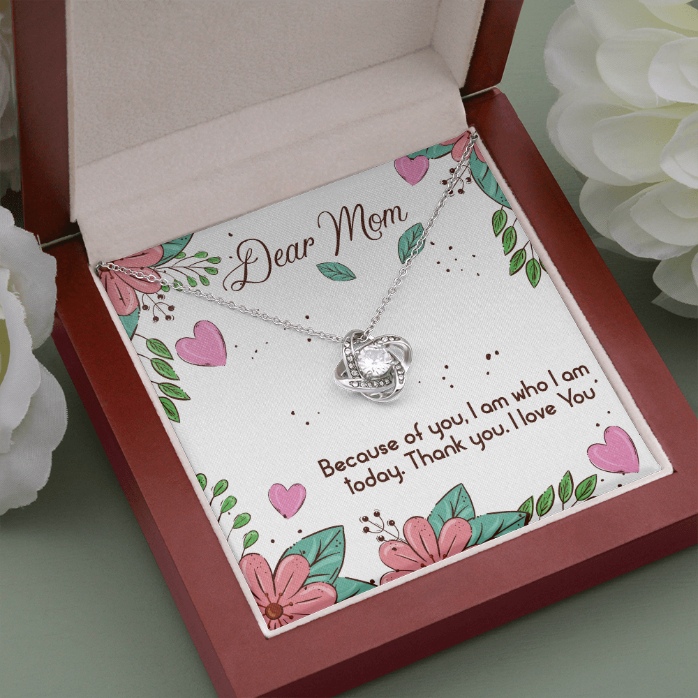 Mom Birthday Gift Necklace, Dear Mom, Mothers Day Gift Necklace, Gift From Son, Daughter, Love You Mom, Gift Necklace For Mom