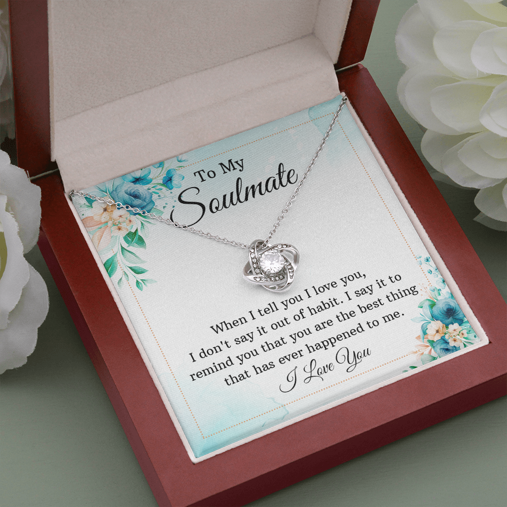To My Soulmate Gift Necklace, Wife Birthday Gift Necklace, Girlfriend Gift necklace, Birthday Gift Necklace, anniversary Gift Necklace