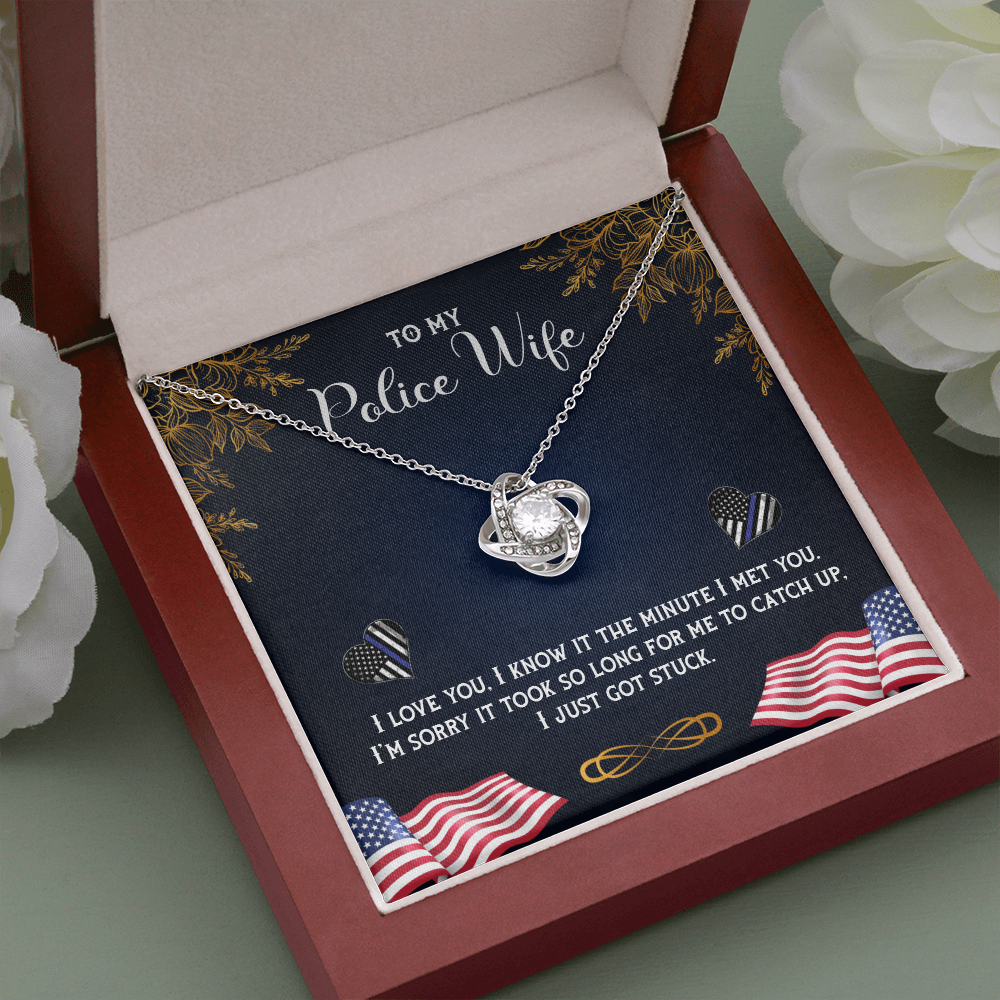 To My Police Wife, Police Wife Gift Necklace, Wife Birthday Gift Necklace, Wife Anniversary Gift Necklace, Gift From Husband
