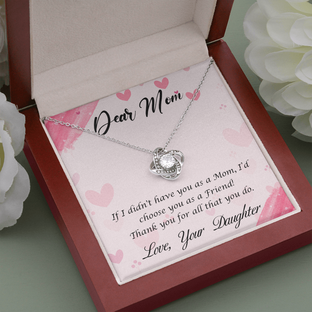 Moms Gift Necklace, Mother Day Gift Necklace From Daughter, Birthday Gift Necklace For Mom, Gift from Loving Daughter