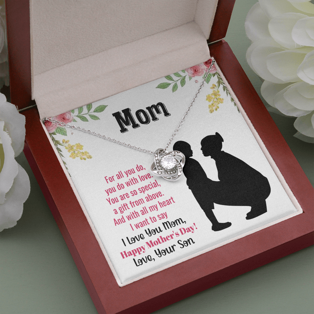 Mothers Day Gift Necklace, Mothers Birthday Gift Necklace, Gift For Mom From Son, Happy Mother Day Gift