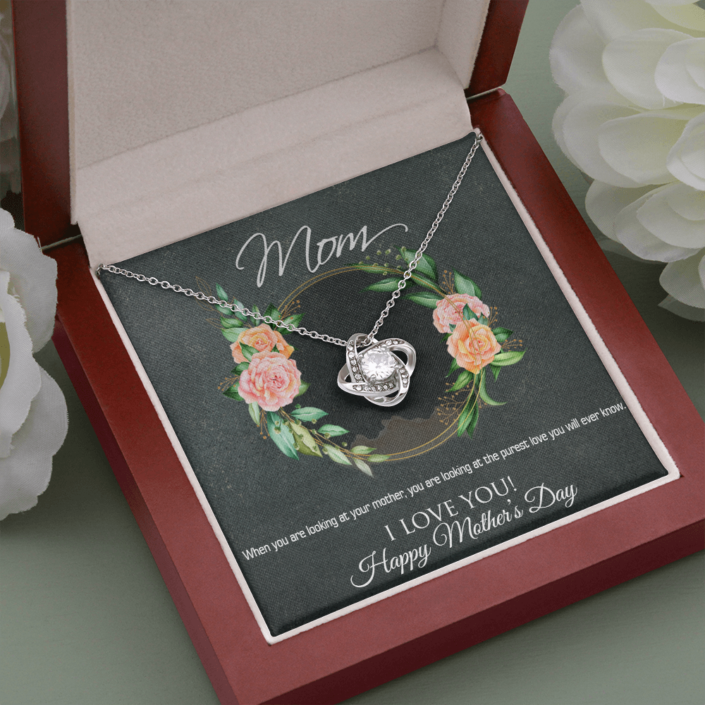 Mothers Day Gift Necklace, Happy Mothers Day, Gift Necklace For Mothers Day, Gift From Son, Daughter, Love You Mom, Loving Mom Gift Necklace
