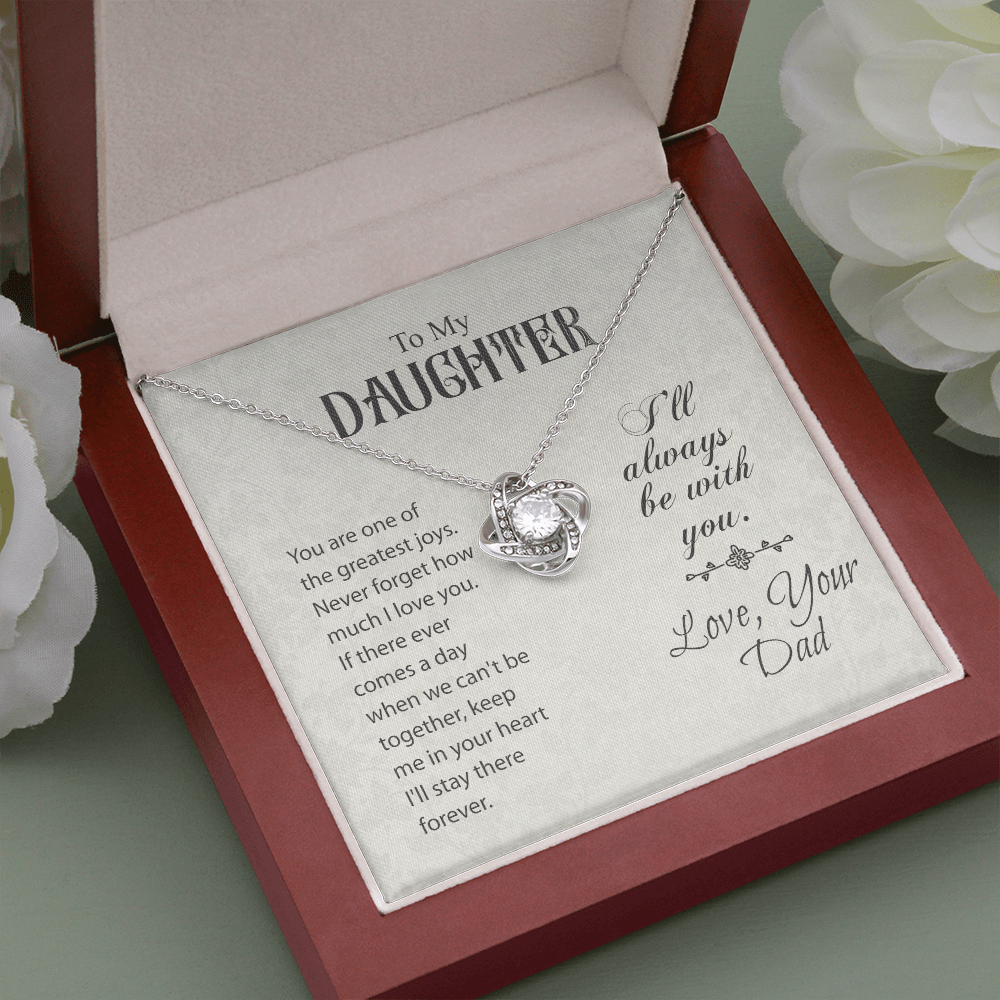 To My Daughter Gift Necklace, Gift Necklace From Dad, Daughter Gift Necklace, Birthday Gift Necklace From Father, To Daughter