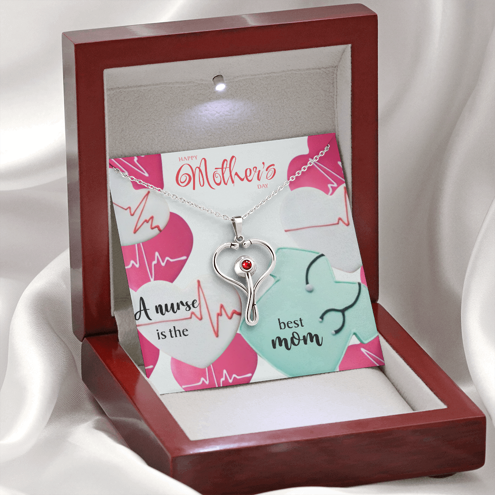 Nurse Mom Gift Necklace, Nurse Gift Necklace, Mothers Day Gift Necklace, Mothers Birthday Gift Necklace, Nurse Mom Gift Necklace