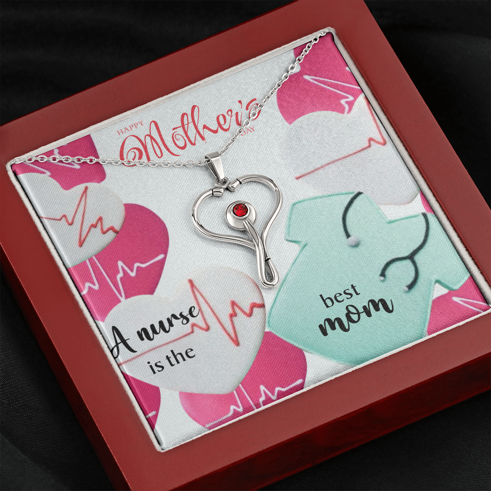 Nurse Mom Gift Necklace, Nurse Gift Necklace, Mothers Day Gift Necklace, Mothers Birthday Gift Necklace, Nurse Mom Gift Necklace